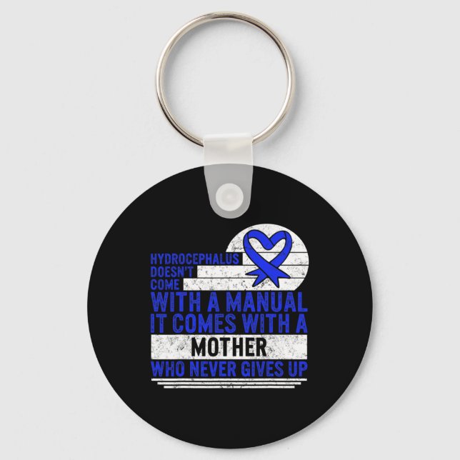 Hydrocephalus Awareness Doesn't Come With A Manual Key Ring (Front)
