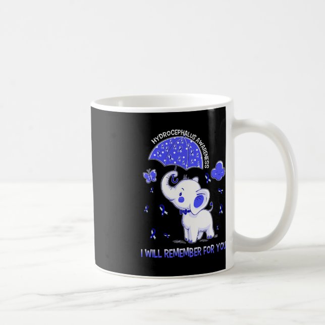 Hydrocephalus Awareness Elephant  Coffee Mug (Right)