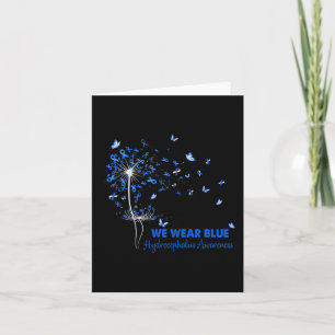 Hydrocephalus Awareness Faith Hope Love Dandelion  Card