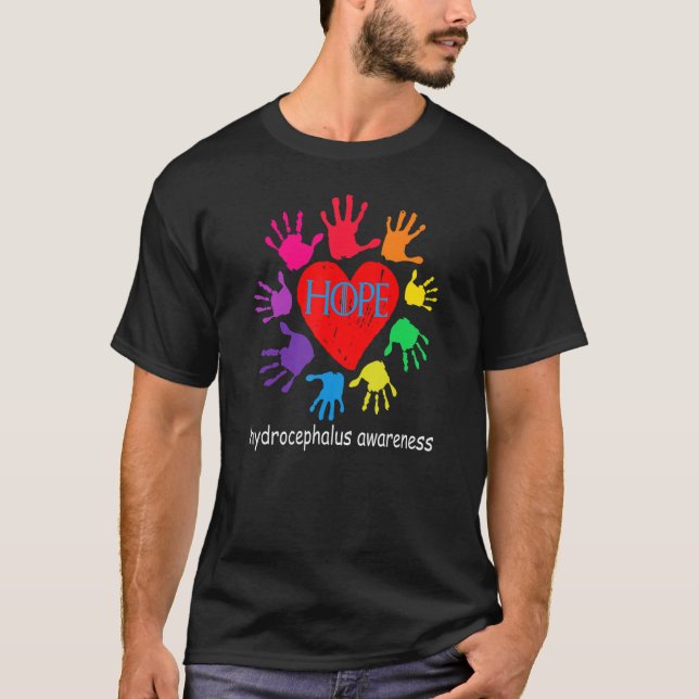 hydrocephalus Awareness, funny design hope hydroce T-Shirt (Front)