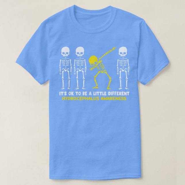 Hydrocephalus Awareness Its Ok To Be A Little Diff T-Shirt (Design Front)