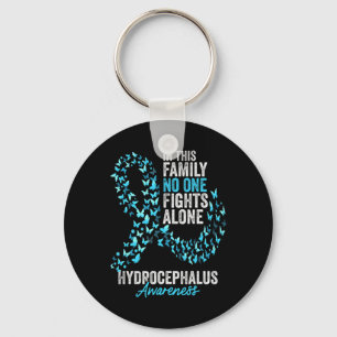 Hydrocephalus Awareness Month Butterflies Light Bl Key Ring