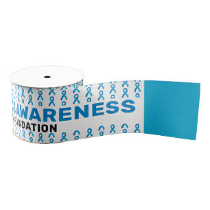 Hydrocephalus Awareness Pattern Ribbon Grosgrain Ribbon