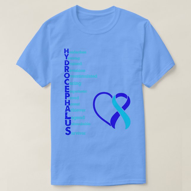 Hydrocephalus Awareness relatable design T-Shirt (Design Front)