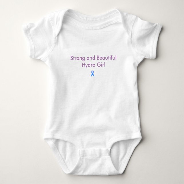 Hydrocephalus Baby Bodysuit (Front)
