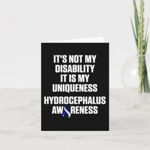 Hydrocephalus Survivor Disability Awareness Warrio Card