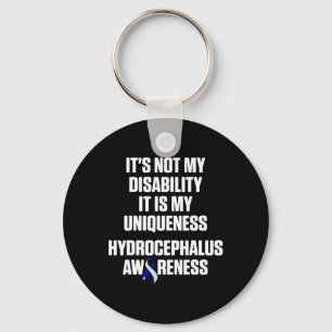 Hydrocephalus Survivor Disability Awareness Warrio Key Ring