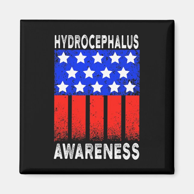 Hydrocephalus Survivor Disease Awareness Warrior  Magnet (Front)