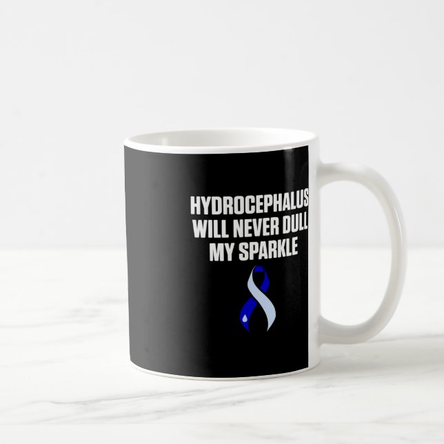 Hydrocephalus Survivor Dull Awareness Warrior  Coffee Mug (Right)
