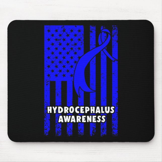 Hydrocephalus Survivor Enduring Awareness Warrior  Mouse Pad (Front)