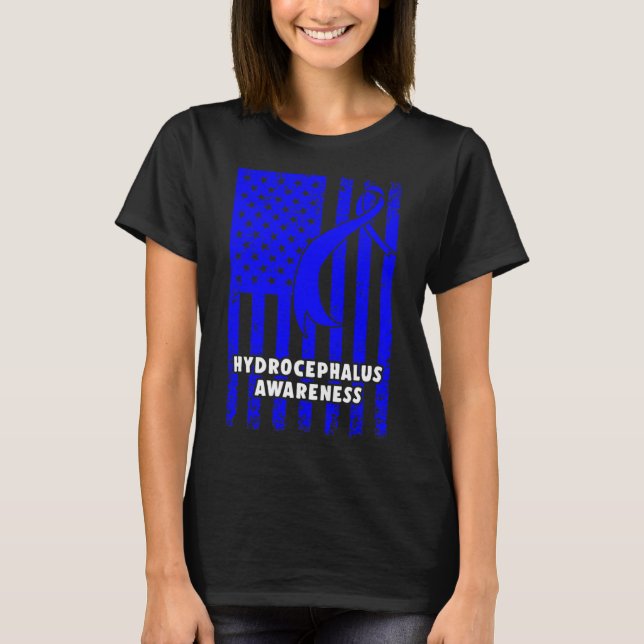 Hydrocephalus Survivor Enduring Awareness Warrior  T-Shirt (Front)