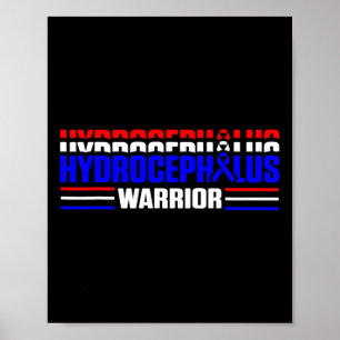 Hydrocephalus Survivor Fight Awareness Warrior 1 Poster