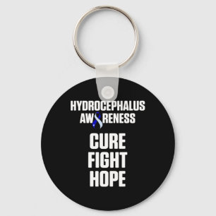 Hydrocephalus Survivor Fight Awareness Warrior 2 Key Ring