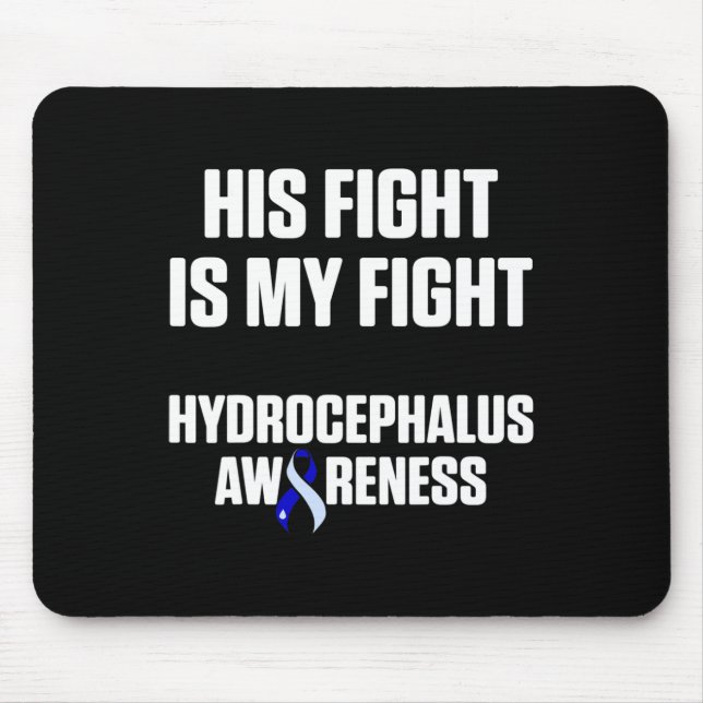 Hydrocephalus Survivor Fight Awareness Warrior 3 Mouse Pad (Front)