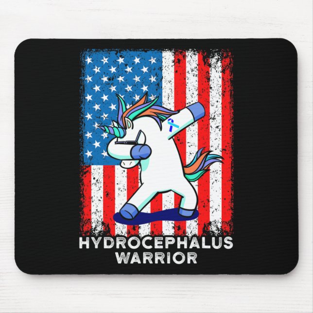 Hydrocephalus Survivor Hardwork Awareness Warrior  Mouse Pad (Front)