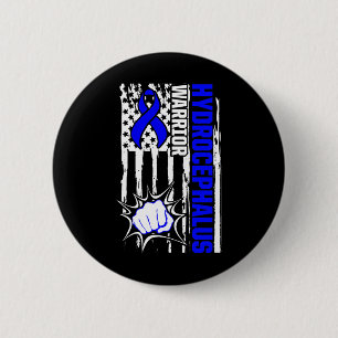 Hydrocephalus Survivor Inspiring Awareness Warrior 6 Cm Round Badge