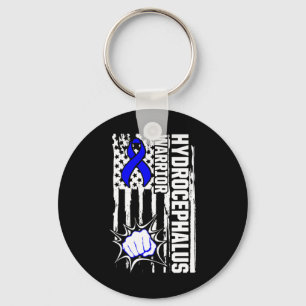 Hydrocephalus Survivor Inspiring Awareness Warrior Key Ring