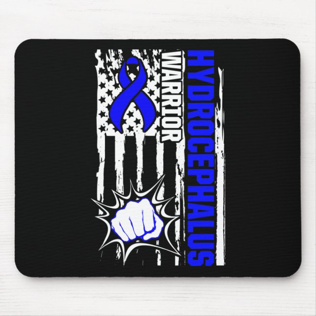 Hydrocephalus Survivor Inspiring Awareness Warrior Mouse Pad (Front)