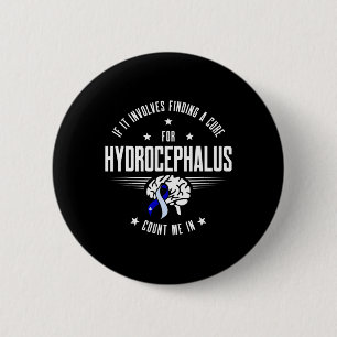 Hydrocephalus Survivor Involves Awareness Warrior  6 Cm Round Badge