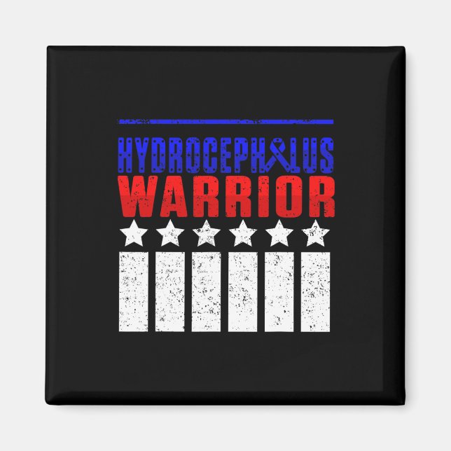 Hydrocephalus Survivor Medication Awareness Warrio Magnet (Front)