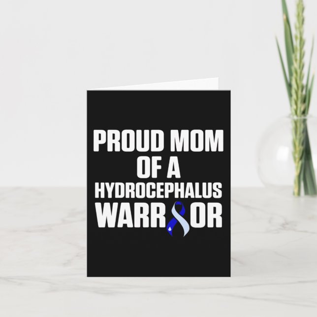 Hydrocephalus Survivor Mum Awareness Warrior 2 Card (Front)