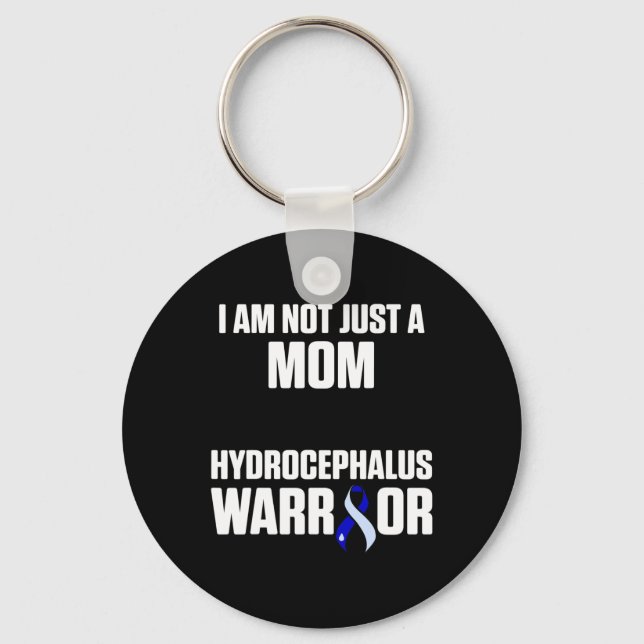 Hydrocephalus Survivor Mum Awareness Warrior 7 Key Ring (Front)