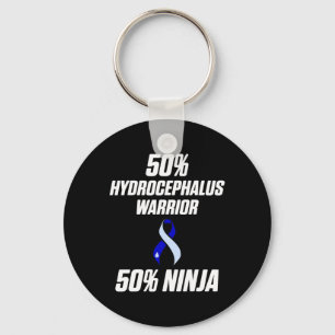 Hydrocephalus Survivor Ninja Awareness Warrior Key Ring