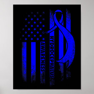 Hydrocephalus Survivor Overcome Awareness Warrior Poster