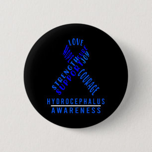 Hydrocephalus Survivor Safety Awareness Warrior 6 Cm Round Badge