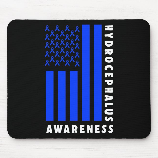 Hydrocephalus Survivor Signs Awareness Warrior  Mouse Pad (Front)