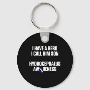 Hydrocephalus Survivor Son Awareness Warrior 3 Key Ring
