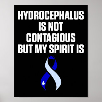 Hydrocephalus Survivor Spirit Awareness Warrior  Poster