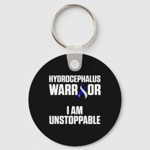 Hydrocephalus Survivor Stop Awareness Warrior 2 Key Ring