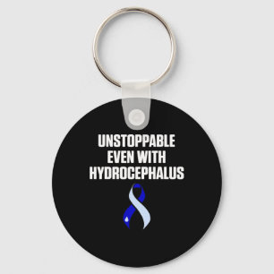 Hydrocephalus Survivor Stop Awareness Warrior 3 Key Ring