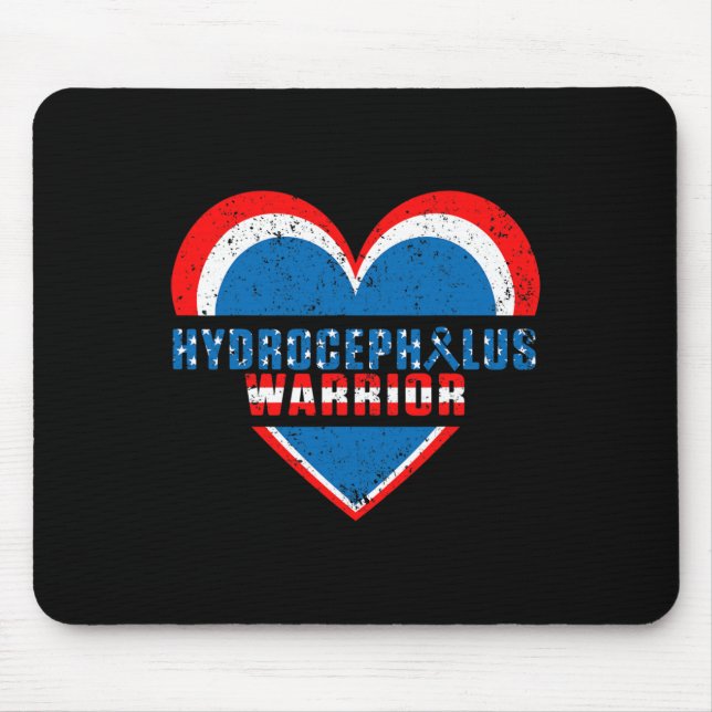 Hydrocephalus Survivor Support Awareness Warrior 1 Mouse Pad (Front)