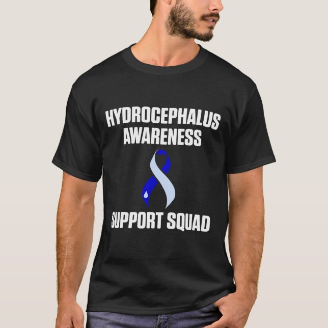 Hydrocephalus Survivor Support Awareness Warrior  T-Shirt (Front)