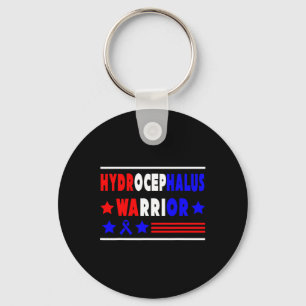Hydrocephalus Survivor Supporting Awareness Warrio Key Ring