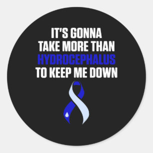 Hydrocephalus Survivor Take Awareness Warrior  Classic Round Sticker