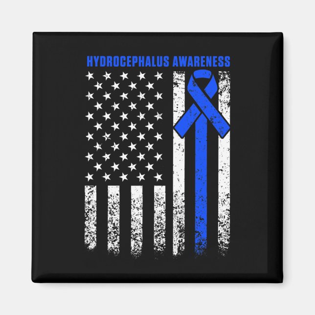 Hydrocephalus Survivor Therapy Awareness Warrior  Magnet (Front)