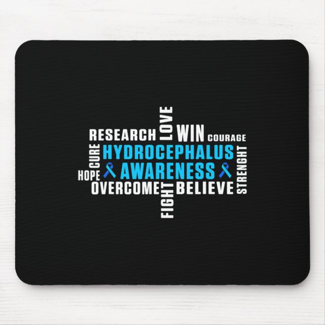 Hydrocephalus Survivor Treating Awareness Warrior  Mouse Pad (Front)
