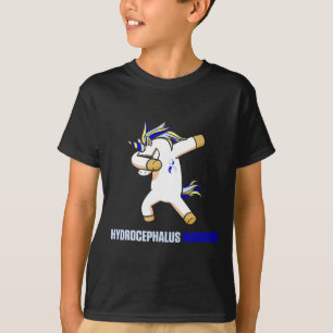 Hydrocephalus Survivor Unicorn Awareness Warrior T-Shirt