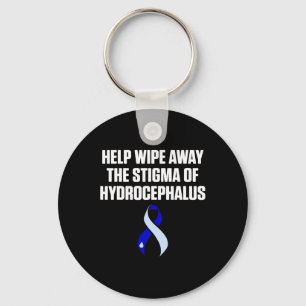Hydrocephalus Survivor Wipe Awareness Warrior  Key Ring