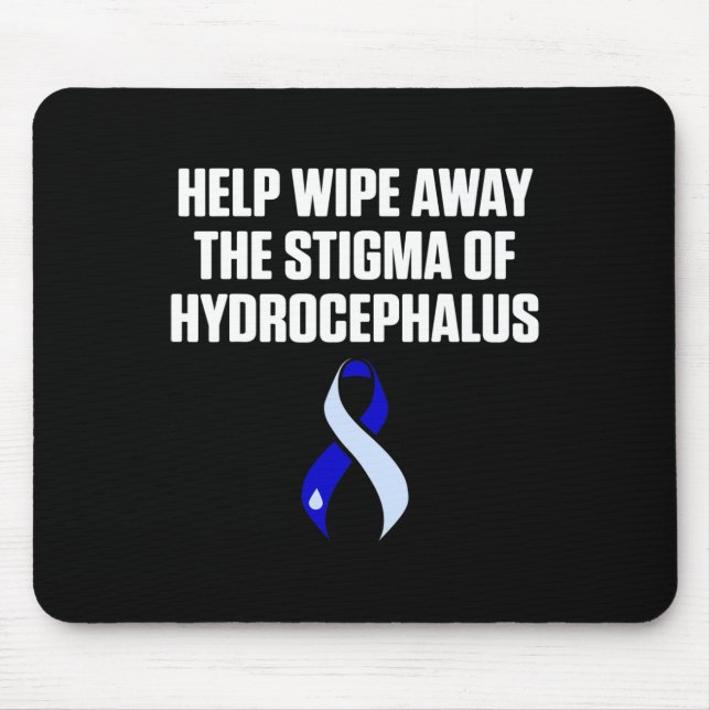 Hydrocephalus Survivor Wipe Awareness Warrior  Mouse Pad (Front)