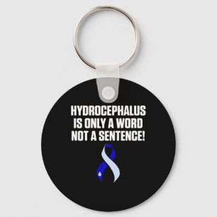Hydrocephalus Survivor Word Awareness Warrior Key Ring