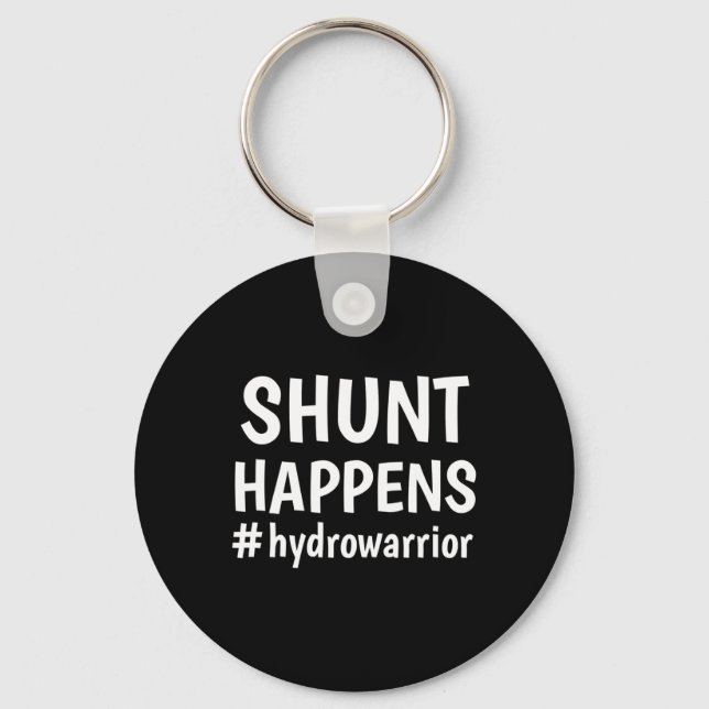 Hydrocephalus Walk Hydro Warrior No MORE B.S. Shun Key Ring (Front)