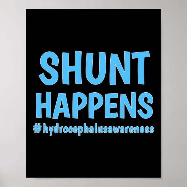 Hydrocephalus Walk Hydro Warrior No MORE B.S. Shun Poster (Front)