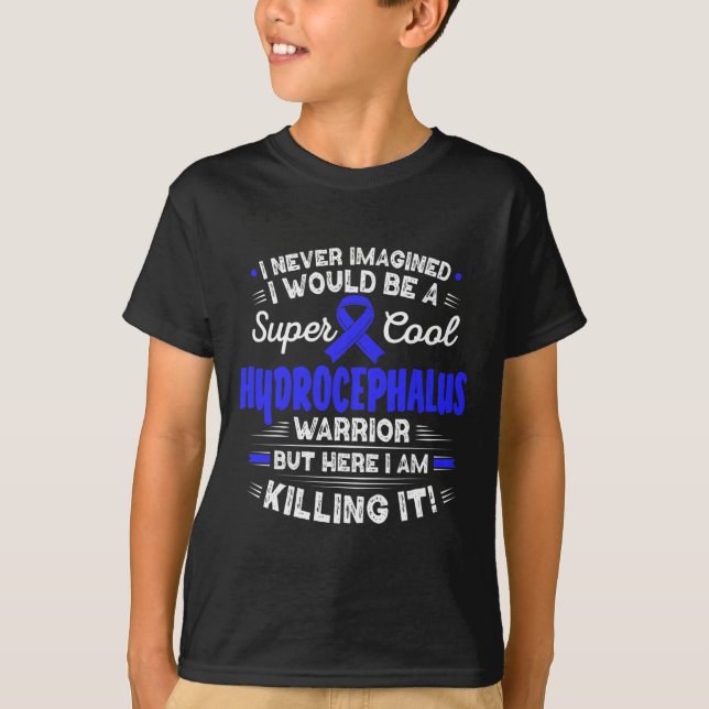 Hydrocephalus Warrior Hydrocephalus Awareness  T-Shirt (Front)