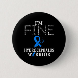 Hydrocephalus Warrior I'm Fine 6 Cm Round Badge
