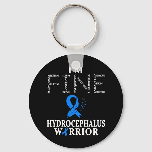 Hydrocephalus Warrior I'm Fine  Key Ring (Front)