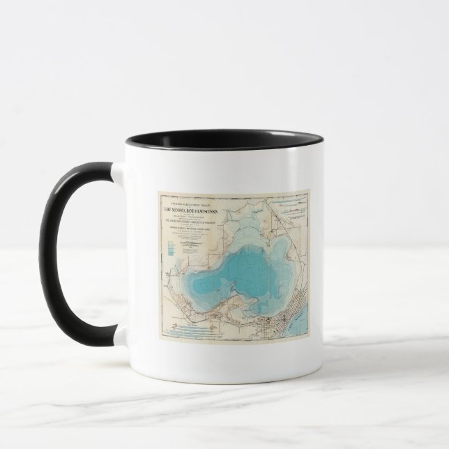Hydrographic map Lake Mendota Mug (Left)